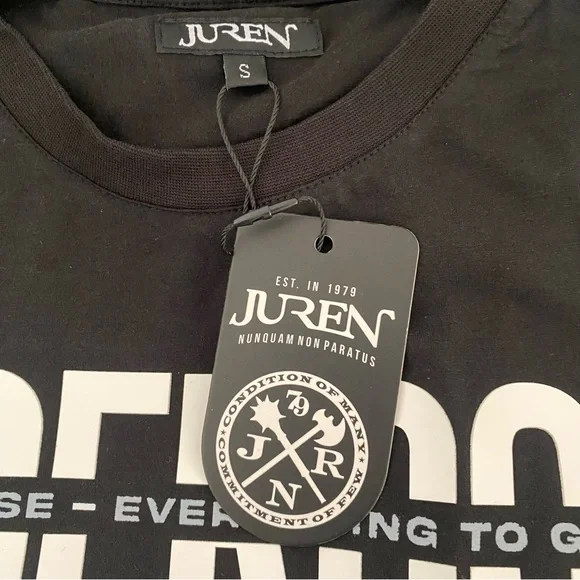 Men’s Underdog Printed Short Sleeve T-Shirt Black Juren Clothing Size S - Picture 4 of 8